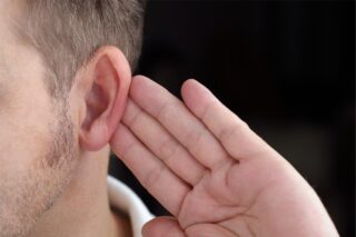 Man Listening Intently